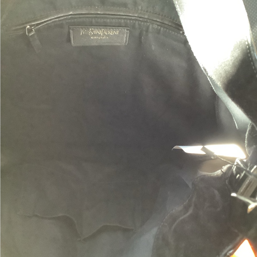 Pristine Ysl Vintage Black Patent Hobo - Rive Gau… - image 7